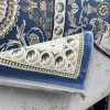 سجاد تركي تبريز كلاسيك سميك 43450F سماوي مقاس 100*300