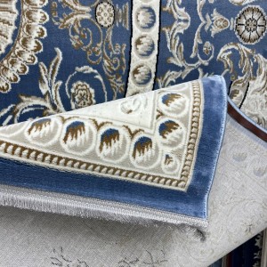 سجاد تركي تبريز كلاسيك سميك 43450F سماوي مقاس 500*700