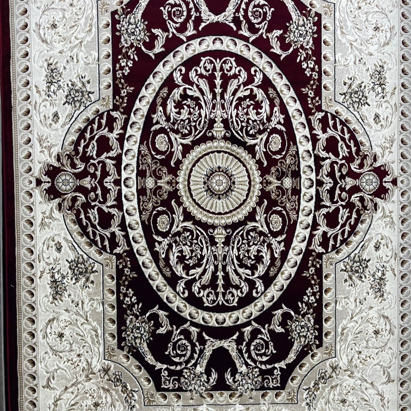 سجاد تركي تبريز كلاسيك سميك 43450F احمر مقاس 500*700