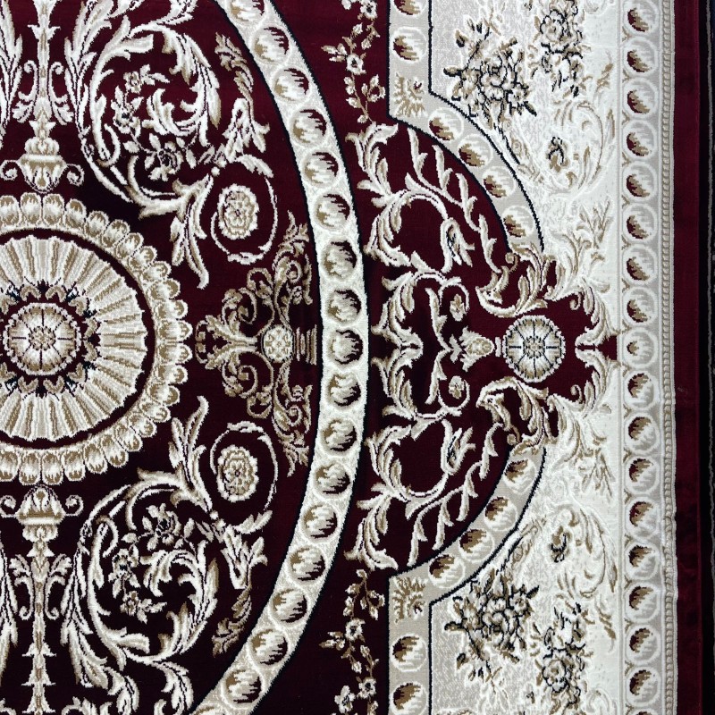 سجاد تركي تبريز كلاسيك سميك 43450F احمر مقاس 500*700