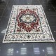 Turkish Bohemian Carpet A1541A Light Beige Burgundy Size 80*100