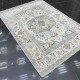 Turkish Bohemian Carpet A1541A Light Gray Cream Size 80*100