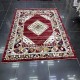 طقم بوهيمي سجاد تركي A1588A احمر  مقاس 150*220+80*200+80*100