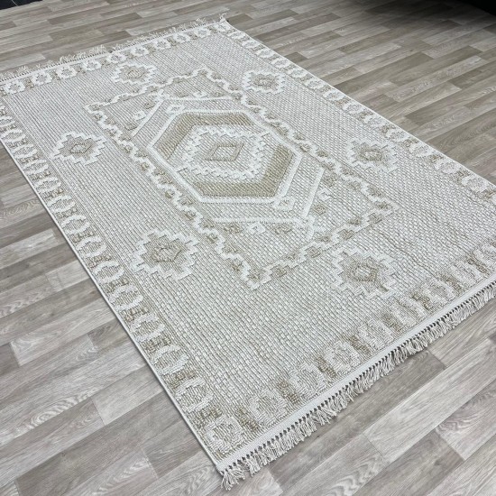 Turkish burlap carpet NF54A cream beige size 200*300