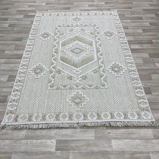 Turkish burlap carpet NF54A cream beige size 200*300