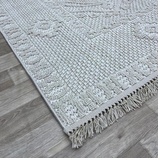 Turkish burlap carpet NF54A Beige Beige size 100*200