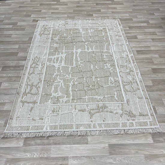 Turkish burlap carpet NF72A cream beige size 200*300