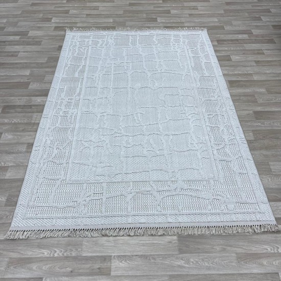 Turkish burlap carpet NF72A cream cream size 100*300