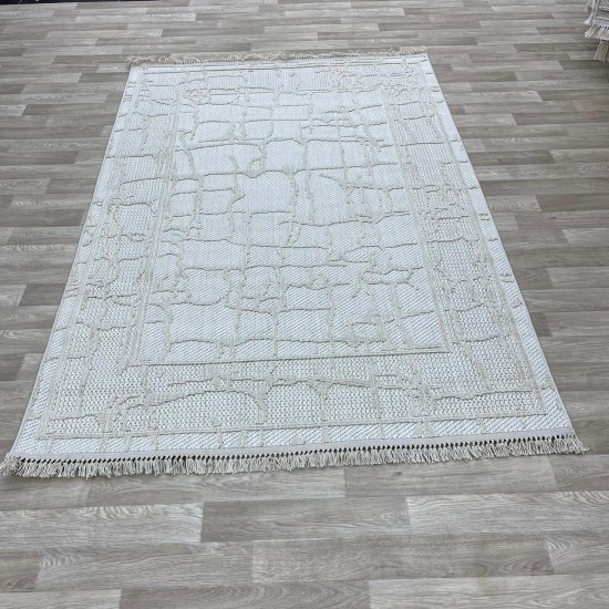 Turkish burlap carpet NF72A Beige Beige size 80*200