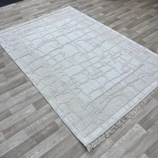 Turkish burlap carpet NF72A Beige Beige size 150*220