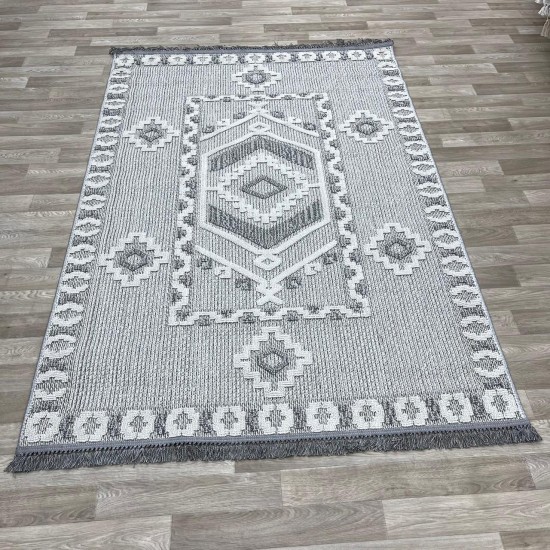 Majid set of four gray burlap rugs 150*220+120*170+80*200+80*100