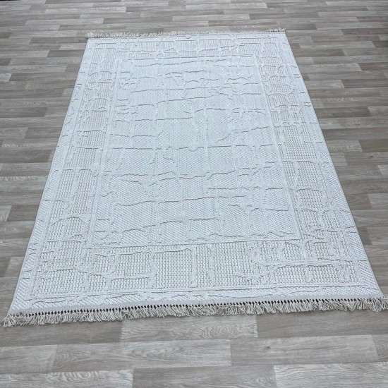 Turkish burlap carpet NF72A cream cream size 100*300