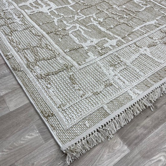 Turkish burlap carpet NF72A cream beige size 200*300