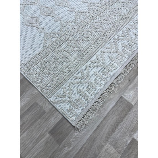 Turkish burlap carpet NF85A beige size 80*200