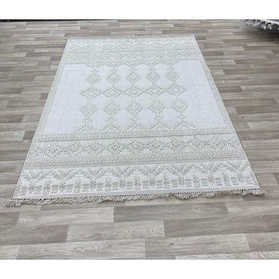 Turkish burlap carpet NF85A beige size 80*200