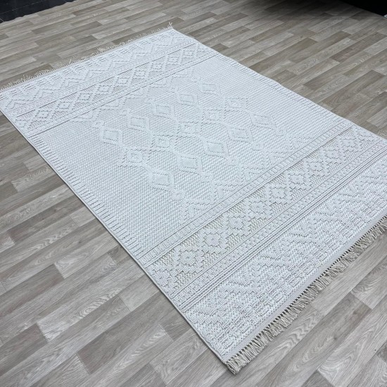 Turkish burlap carpet NF85A cream size 80*100