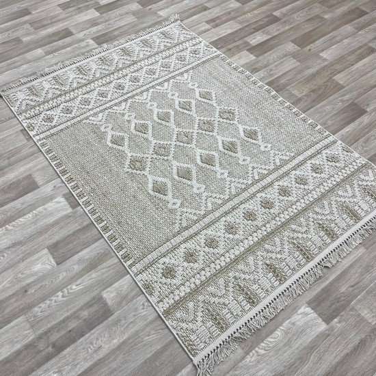 Turkish burlap carpet NF85A cream beige size 200*300