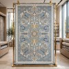 SARAY Turkish Rug Korean OZ723B BLUE - 300x400 cm Large Majlis Carpet