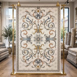سجاد سراي تركي نقش كوري OZ723B رصاصي - مقاس 250*350 سم حفل السجادة