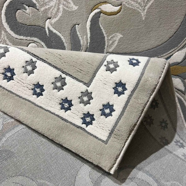 سجاد سراي تركي نقش كوري OZ723B رصاصي - مقاس 250*350 سم حفل السجادة