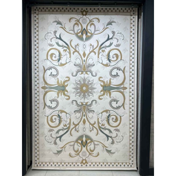 سجاد سراي تركي نقش كوري OZ723B ابيض - مقاس 400*500 سم سجادة شيوخ