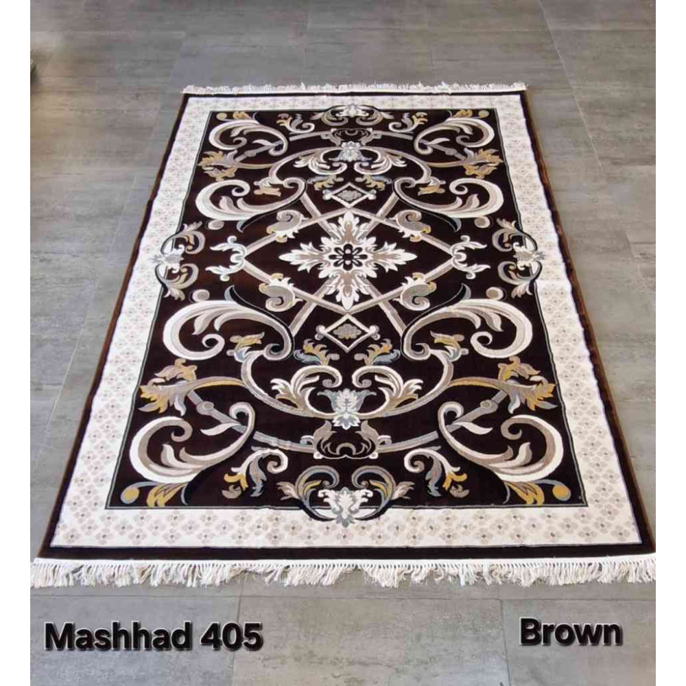 سجاد تركي فرنسي ملكي مشهد 405 بني مقاس 100*400 سجاد تركي فرنسي ملكي مشهد 405 بني مقاس 100*400
