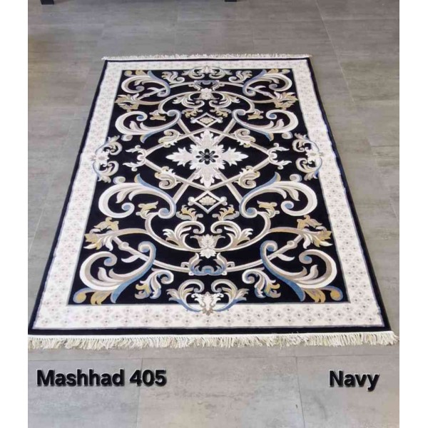 Royal French Turkish Carpet Scene 405 Navy 400*500