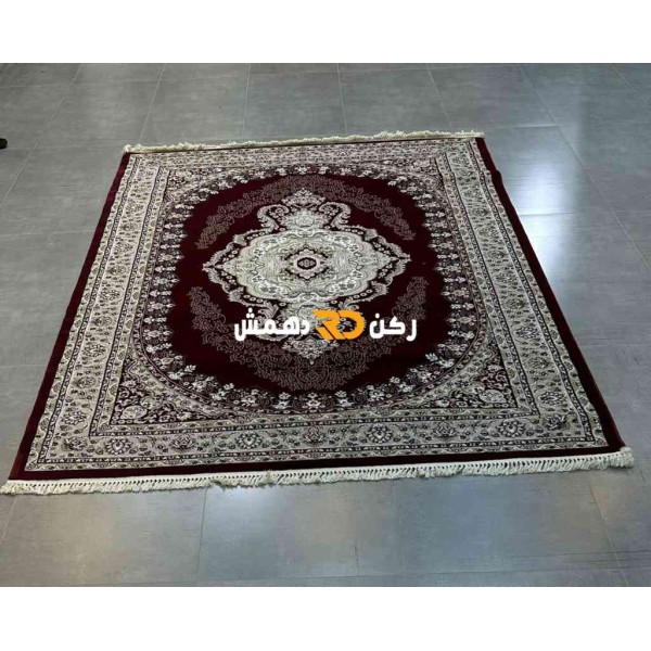 Turkish Super Imperial Rug burgundy dark red color size 500*600