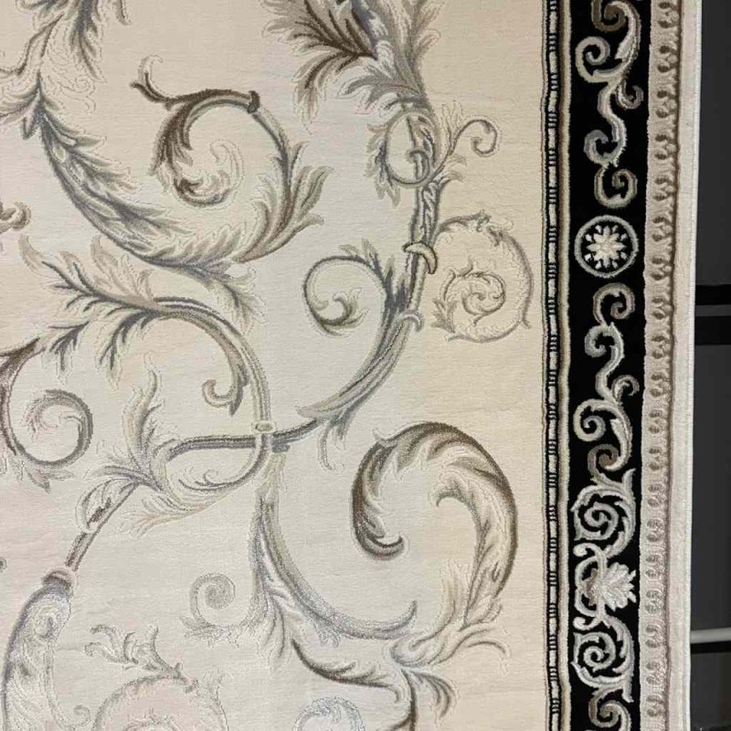 سجاد تركي ديفان 39465A اسود مقاس 100*300