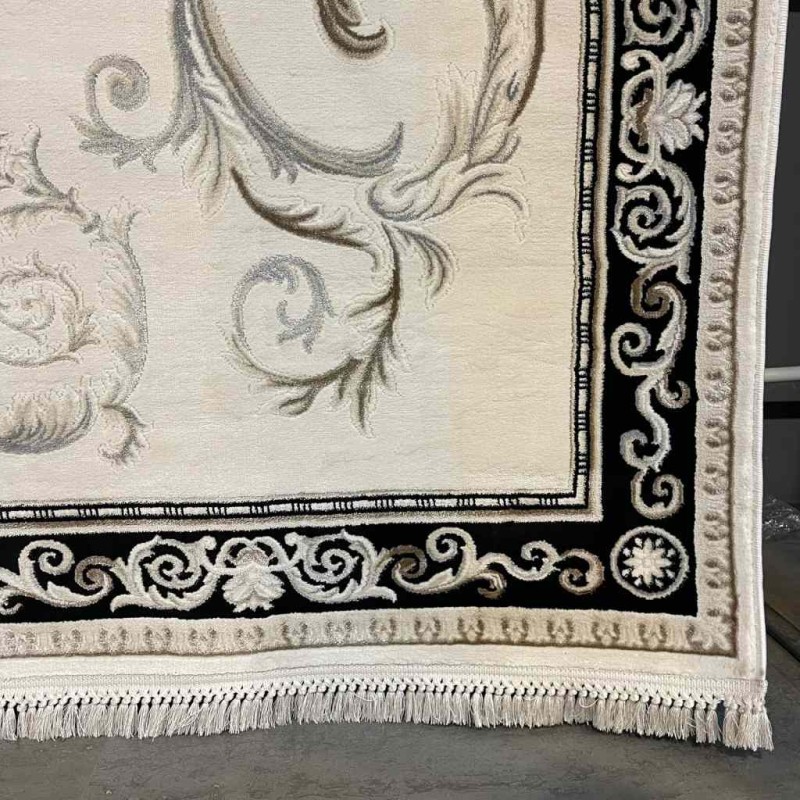 سجاد تركي ديفان 39465A اسود مقاس 100*300