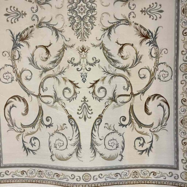 Turkish divan 39465A cream gray Rug Size 300*500