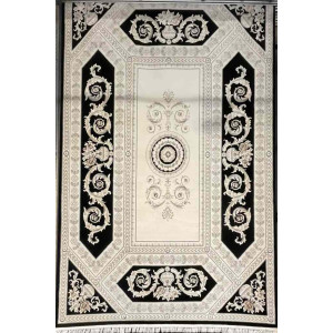 سجاد تركي ديفان 40970A اسود مقاس 300*500