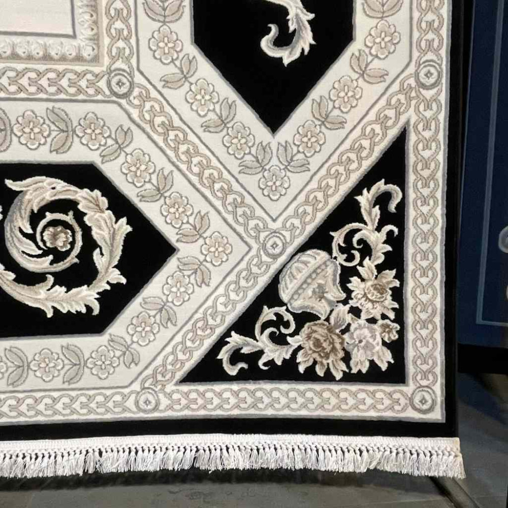 سجاد تركي ديفان 40970A اسود مقاس 300*500