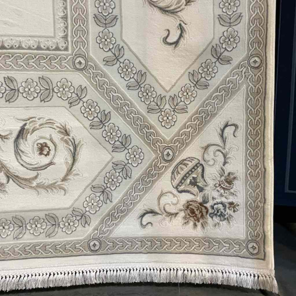 سجاد تركي ديفان 40970A كريم رضاصي مقاس 300*400