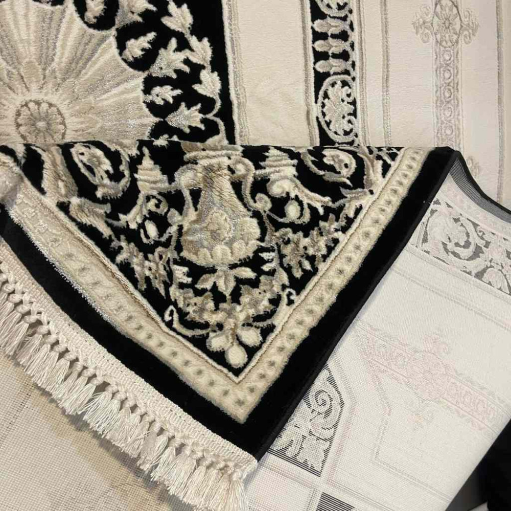 سجاد تركي ديفان 40989A اسود مقاس 300*500