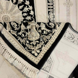 سجاد تركي ديفان 40989A اسود مقاس 300*500