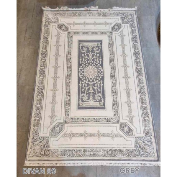 Turkish divan 40989A gray Rug Size 400*600