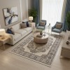 Turkish Bohemian rugs EMPIRE KC05A BEIGE MULTI ROSE Size 80*150