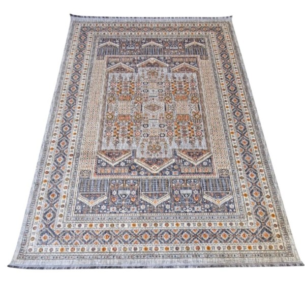 Turkish Bohemian rugs EMPIRE KO75A Light gray multi Size 100*200