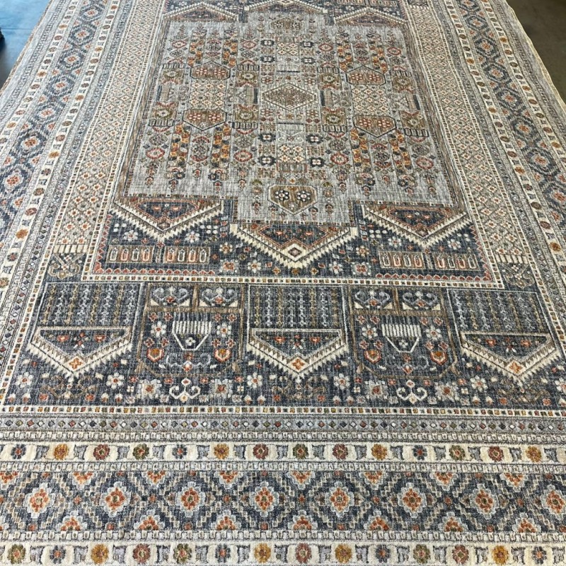 سجاد بوهيمي تركي امبيرا KO75A رصاصي فاتح مولتي مقاس 80*150