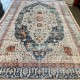 سجاد بوهيمي تركي امبيرا KP81B كريم سماوي غامق مقاس 100*300