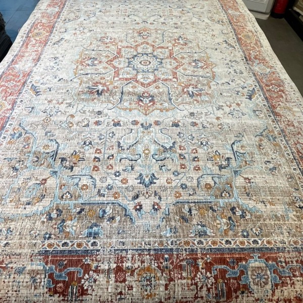 Turkish Bohemian rugs EMPIRE KP82C Cream red Size 250*350