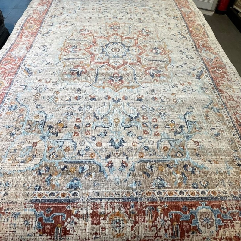 سجاد بوهيمي تركي امبيرا KP82C كريم احمر مقاس 300*400