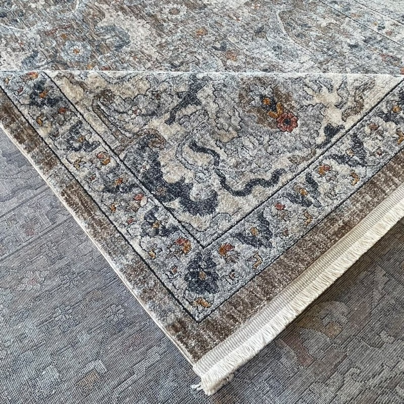 سجاد بوهيمي تركي امبيرا KP94C بيج غامق مقاس 300*400 - سجاد بوهيمي