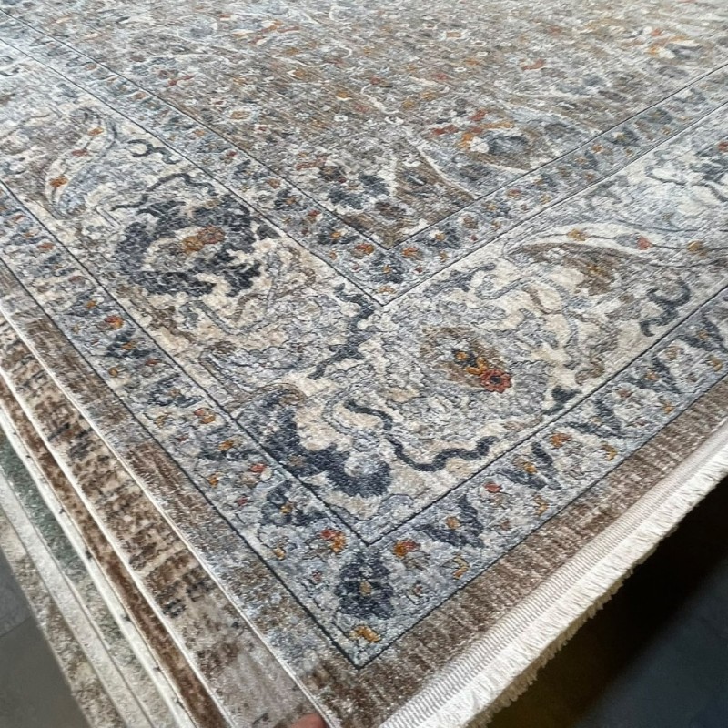 سجاد بوهيمي تركي امبيرا KP94C بيج غامق مقاس 300*400 - سجاد بوهيمي