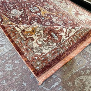سجاد بوهيمي تركي امبيرا KP94D احمر كريم مقاس 50*80