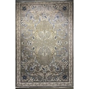Turkish rug joud French pattern 42001A gray size 400*600