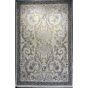 Turkish rug joud French pattern 42001A light gray size 100x200