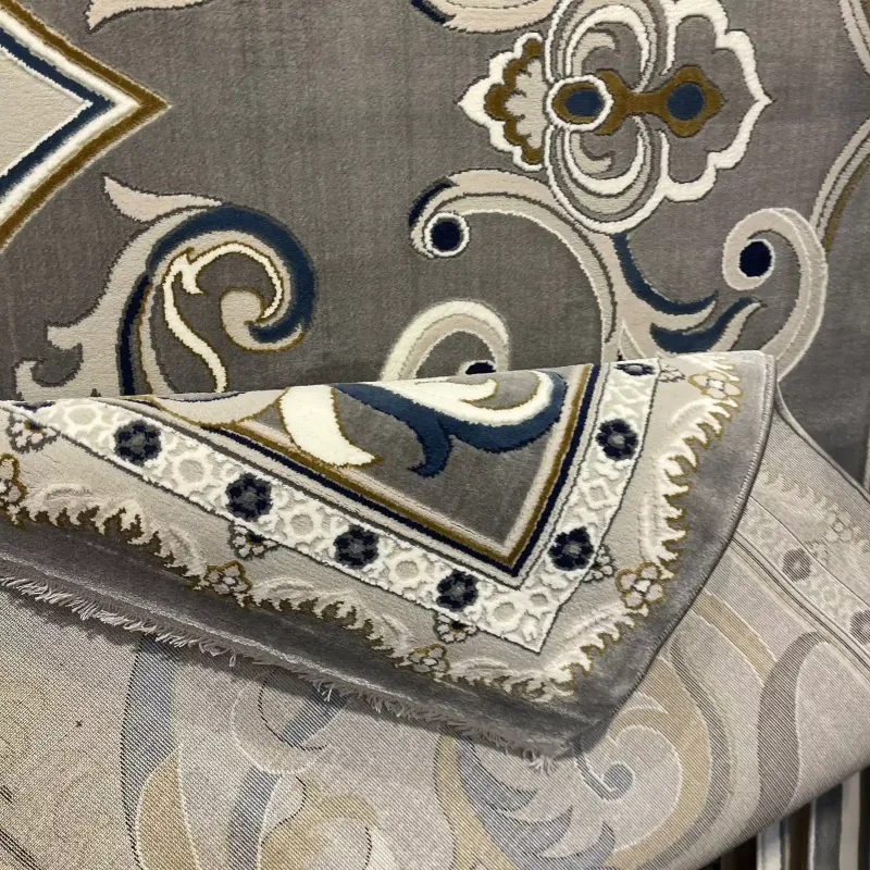 سجاد تركي جود نقش فرنسي 39207A رصاصي مقاس  200*300