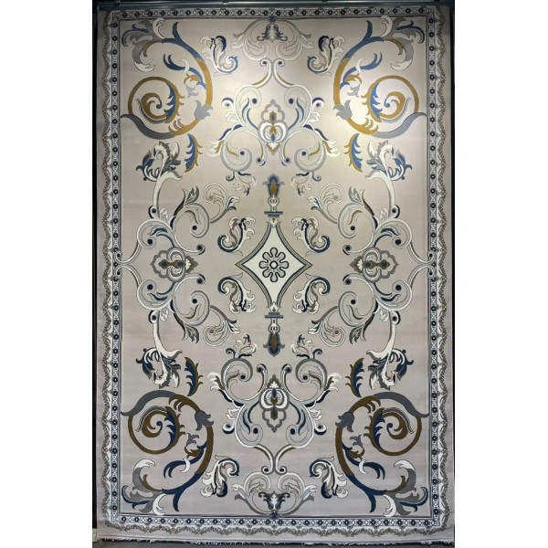 Turkish rug joud French pattern 39207A light gray size 400*500
